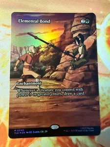 MTG TLE 040 Elemental Bond  NM EN Borderless FOIL - Picture 1 of 2