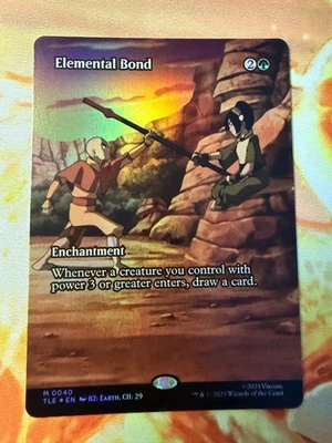 MTG TLE 040 Elemental Bond  NM EN Borderless FOIL - Image 1 of 2