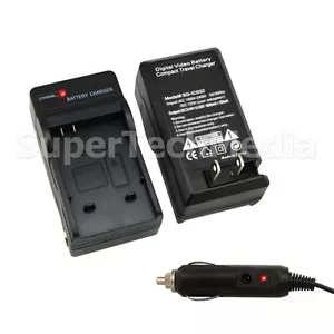 Cargador de batería con adaptador de coche para Canon NB-8L PowerShot A3200 A3300 IS - Imagen 1 de 1