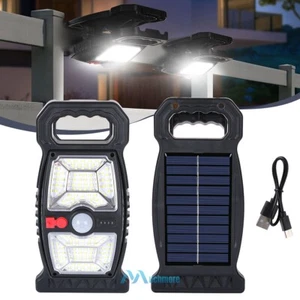 Clip On Solar Motion Sensor Lights Outdoor Waterproof Solar Fence Lights 3 Modes - Picture 1 of 14