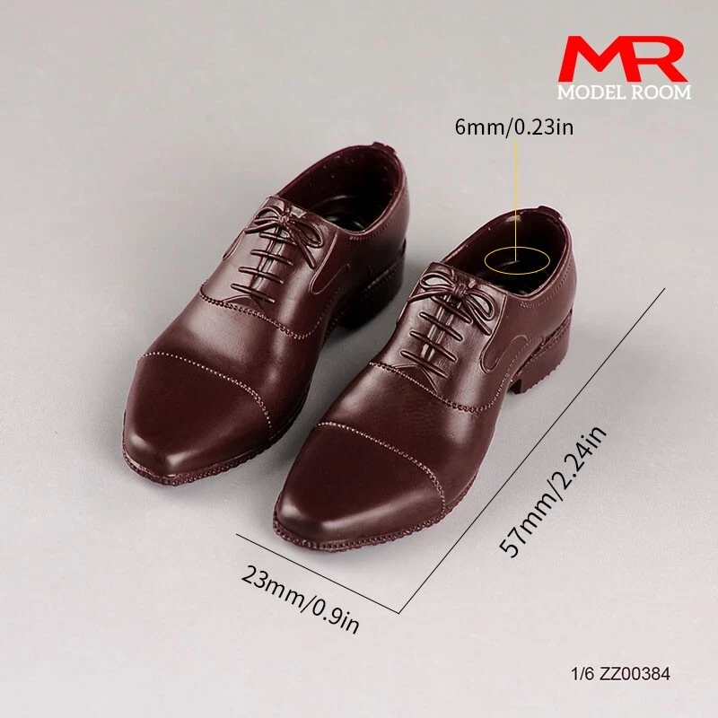 Resin 1/6 DIY Brown Shoes Boots Fit 12" Figures Model PHICEN TBLeague Doll Body - Image 1 of 1