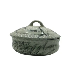 Vintage Oriental Ivory Autumn 3-Piece Soap Dish Leaves & Flower Pattern #RA... - Picture 1 of 11