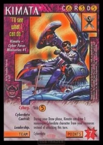 Tarjeta rara Kimata Wildstorms CCG 1995 casi nuevo universo de imágenes - Imagen 1 de 1