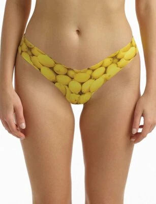 SALE - Commando Classic Photo-Op Thong in Lemons  - S/M, M/L - Image 1 of 2