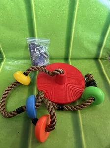 "Cuerda de escalada para columpio de árbol - columpios de disco para patio trasero para niños - juego de juguetes al aire libre 70""" - Imagen 1 de 3