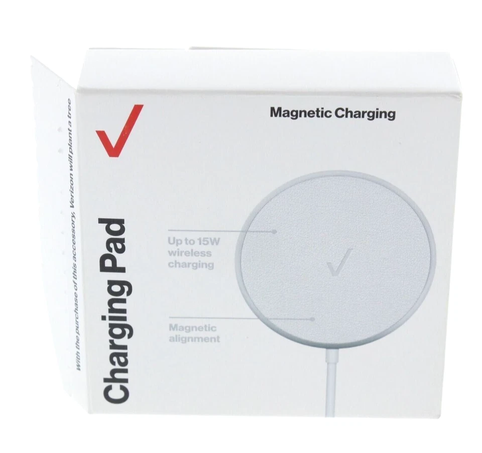 Almohadilla de carga Verizon carga magnética para teléfonos iPhone y Galaxy Foto 1 de 3