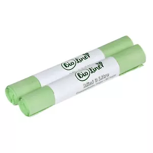 50 x Mini 3L Compostable Caddy Bags – Small Kitchen Food Waste Bins - Picture 1 of 5