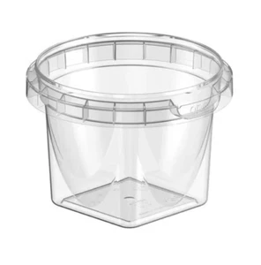 Bañeras de plástico 240 ml tapas a prueba de manipulaciones x 24 USADAS - Imagen 1 de 4