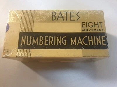 Vintage Bates Numbering Machine Model 6G Made in USA 8 Movement - Image 1 of 2