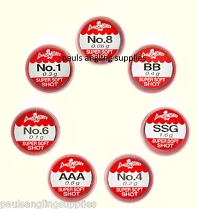 Super Soft Fishing Refill Split Shot One Tub Assorted Sizes to Select From - Picture 1 of 2