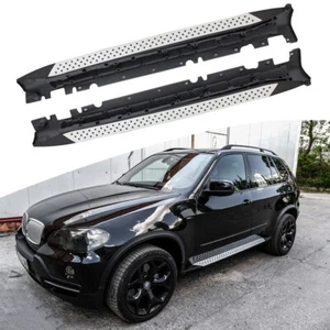 2PCS Side Steps Nerf Bars Running Boards Fits For BMW X5 F70 2007-2013 Aluminum - Picture 1 of 8
