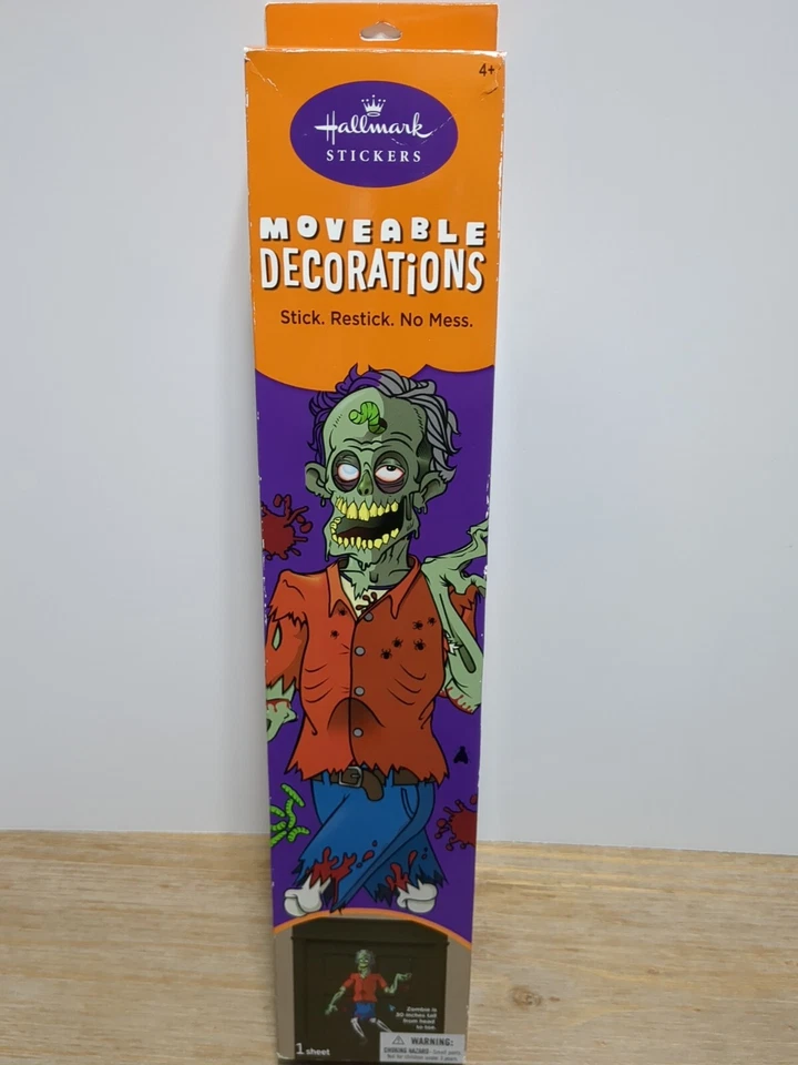 HALLOWEEN ZOMBIE Decoraciones Movibles CALCOMANÍAS Pegatina Sello Pegatinas Usadas Foto 1 de 4