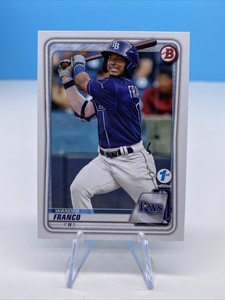 2020 Bowman Baseball 1st Edition Base Wander Franco #BFE-1 Tampa Bay Rays