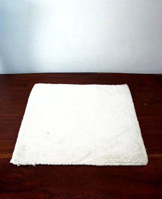 Home Decor Gifts Handmade Solid White Mat Indien Table Mat Kitchen Silk Placemat - Image 1 of 4