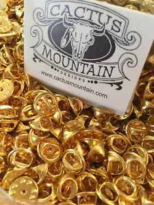 Großhandelsposten "250" Metall Pin Backs Schmetterling Clutch Gold - Bild 1 von 5