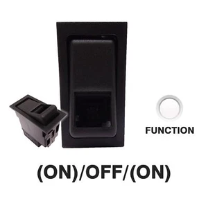 DBG 444213 Interruttore a bilanciere stile SWF 24V (ON)/ON/(ON) DP 1xFUNZIONE LAMPADA - Foto 1 di 3