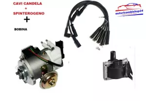 SPINTEROGENO + Cavi Candela + BOBINA FIAT PANDA UNO Y10 FIRE OE 7763385 - Picture 1 of 3