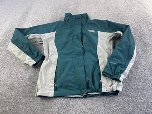 The North Face Jacket Womens Medium Blue Striped Full Zip Outdoor Hiking Hyvent - Picture 1 of 24