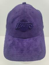 New Era Los Angeles Lakers Suede 9FORTY K-Frame Snapback Hat Purple Womens