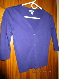 OLD NAVY 3/4 sleeves purple V neck cardigan size M 10/12,girls , NEW - Picture 1 of 6