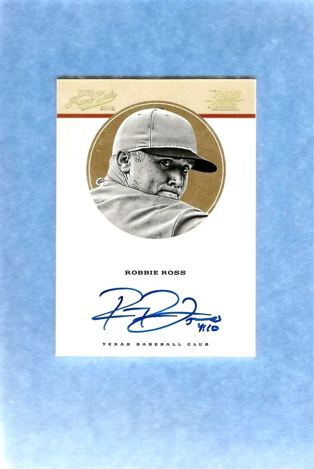 2012 Playoff Prime Cuts Gold Signatures /10 Robbie Ross Rookie Auto Autograph RC - Image 1 of 1