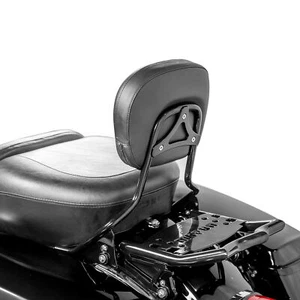 Respaldo negro barra Sissy y portaequipajes para Harley Road King Street Glide 09-24 - Imagen 1 de 11