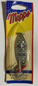 Mepps Deep Spoon - Silver Shimmer 5/8 oz taglia 2 esca da pesca vintage NOS - Foto 1 di 2