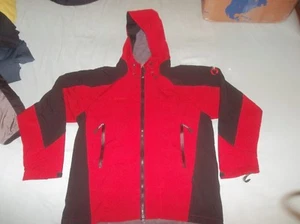 Mammut Schoeller NanoSphere Softshell Hoodie Parka Jacket Coat Hoody Red Black - Picture 1 of 8
