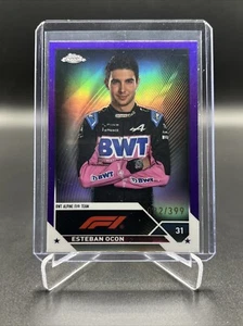 2023 Topps Chrome Formula 1 F1 Esteban Ocon Purple 032/399 #29 - Picture 1 of 2