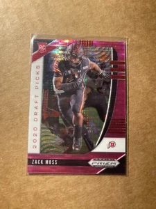Tarjeta Panini Prizm 2020 selecciones del draft Zack Moss Pink Pulsar Prizm - Imagen 1 de 1