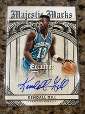 2014-15 Panini Excalibur Kendall Gill Majestic Marks Auto
