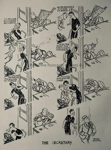 1939 Vintage Print THE OFFICE SECRETARY - Picture 1 of 2