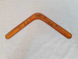 Australian Wood Boomerang Animal Kangaroo Art Sydney Throwing Souvenir Boomerang