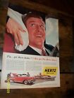 1957 57 Red Chevy Bel Air Coupe- Hertz Original Large Color Magazine Ad