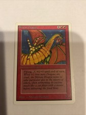 MTG Shivan Dragon Unlimited magic the gathering actual pics LP+