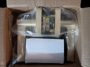 Signature Hardware Passage Door Lock Set in Satin Brass - Picture 1 of 2