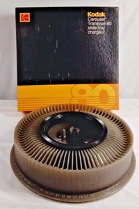 Vintage Kodak Carousel Transvue 80 Slide Tray Photo Projector 35mm Original Box - Picture 1 of 12
