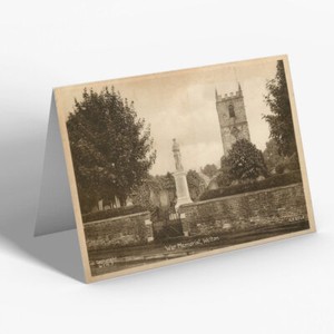 GREETING CARD - Vintage Lincolnshire - War Memorial, Welton