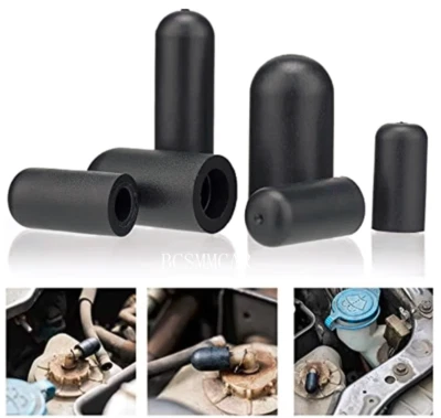 Dropper Cover Car Hose Cap ID 5/32in to 3/8in Intake Vacuum Hose Tube Plug 80Pcs - Image 1 of 4