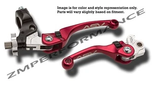 YAMAHA RAPTOR 700 2006 F4 ASV CLUTCH AND BRAKE LEVERS RED PAIR PACK - Picture 1 of 1