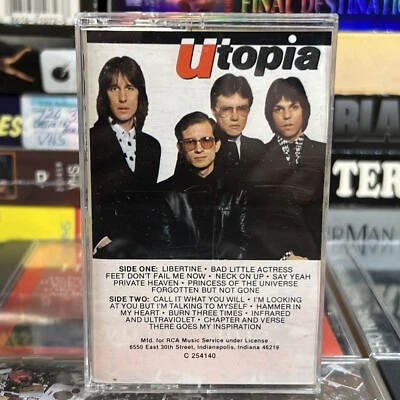 Utopia s/t 1982 Cassette Tested Todd Rundgren New Wave Pop Libertine Say Yeah - Image 1 of 4