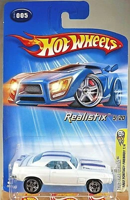 2005 Hot Wheels #5 First Editions 5/20 1969 PONTIAC FIREBIRD T/A White Variant  - Image 1 of 4