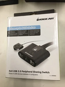 IOGEAR 4x4 USB 2.0 Peripheral Sharing Switch GUS404 - Picture 1 of 3