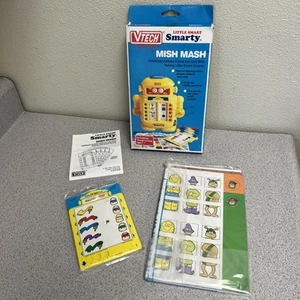 Vintage 90s Vtech Electronic Talking Little Smart Smarty Robot Activity Cards - Picture 1 of 8