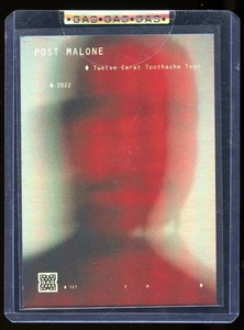 Post Malone 2022 GAS Music #PM1 Rainbow Foil Twelve Carat Toothache Tour - Picture 1 of 2