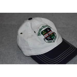 Cappello uomo Brooks Brothers campo da golf e verde taglia unica bianco blu NUOVO - Foto 1 di 7