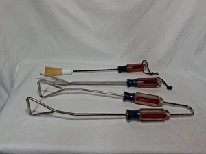 Craftsman Screwdriver Handle Cooking Barbecue Grill Set Brush Fork Tongs USA - Picture 1 of 8