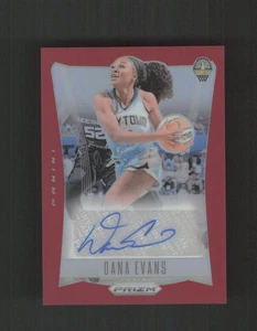 2024 Panini Prizm WNBA #TB-DE Dana Evans Throwback Signatures AUTO rojo/99 - Imagen 1 de 2