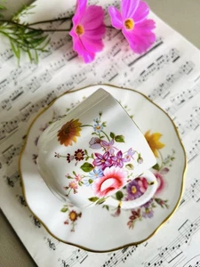 Royal Crown Derby. Derby Posies Coffee Cup and Saucer Nice Condition Floral - Picture 1 of 3