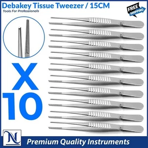 Debackey Tweezers Atraumatic Dissecting Forceps Surgical Cotton Dressing Plier - Picture 1 of 7